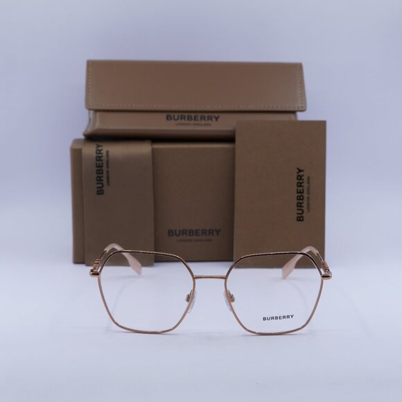 Burberry BE1381 1337 Geometric Eyeglasses 54mm – Rose Gold - Picture 4 of 11
